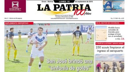 Portadas impresas del lunes 16 de septiembre de 2019