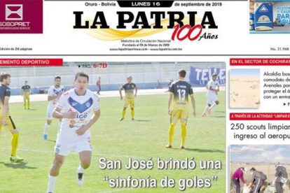 Portadas impresas del lunes 16 de septiembre de 2019