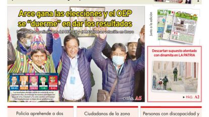 Edición impresa La Patria del 19 de octubre de 2020