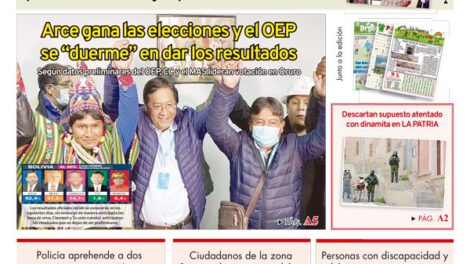 Edición impresa La Patria del 19 de octubre de 2020