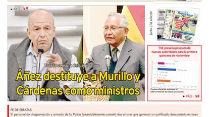 Edición impresa La Patria del Martes 20 de octubre de 2020