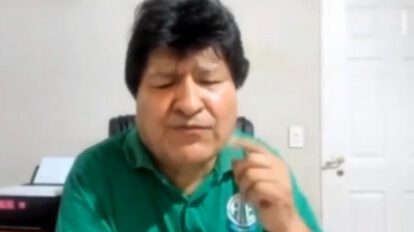 Evo Morales en contacto virtual sobre procesos penales