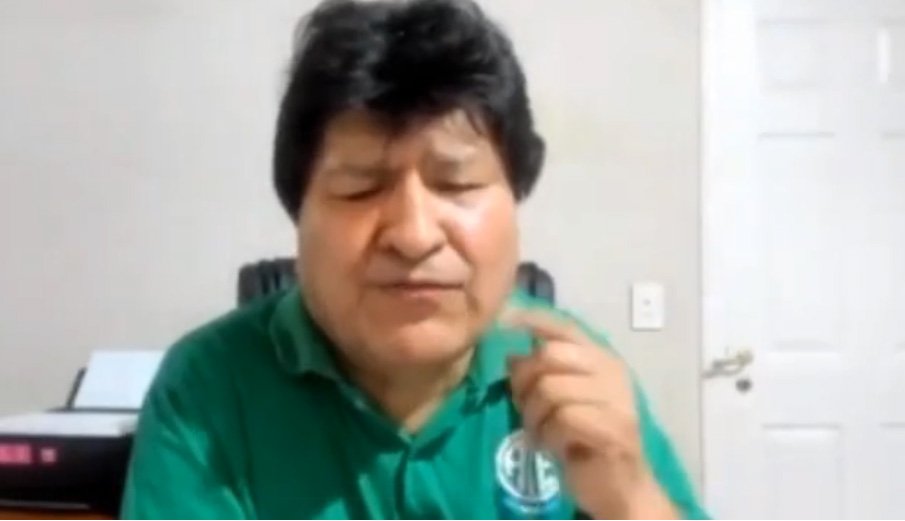 Evo Morales en contacto virtual sobre procesos penales