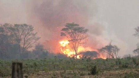Incendios forestales en Santa Cruz mitigados con el Chinook