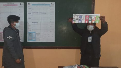Resultados de Elecciones con Luis Arce como ganador