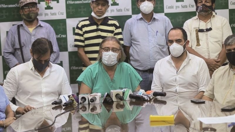 Comité pro Santa Cruz acusa de arreglo político a Áñez y Mesa