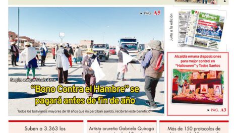 Edición impresa La Patria del 26 de octubre de 2020