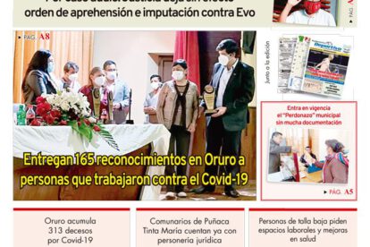 Edición impresa La Patria del Martes 27 de octubre de 2020