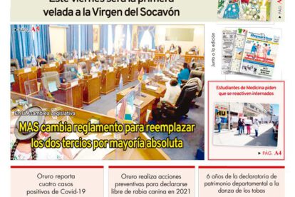 Edición impresa La Patria del 28 de octubre de 2020