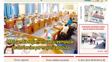 Edición impresa La Patria del 28 de octubre de 2020