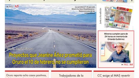 Edición impresa La Patria del 29 de octubre de 2020