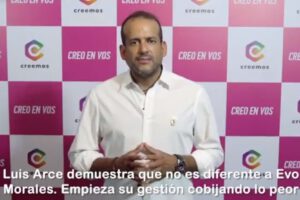 Luis Fernando Camacho critica el autoritarismo de Luis Arce