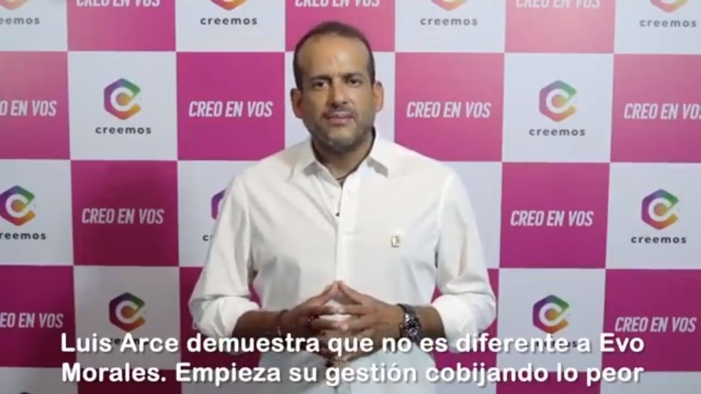 Luis Fernando Camacho critica el autoritarismo de Luis Arce