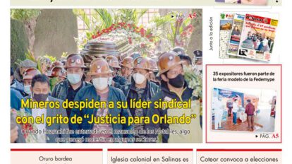 Edición impresa La Patria del 30 de octubre de 2020