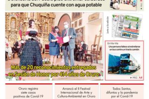 Edición impresa La Patria del 02 de Noviembre de 2020