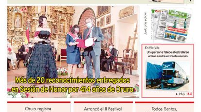 Edición impresa La Patria del 02 de Noviembre de 2020