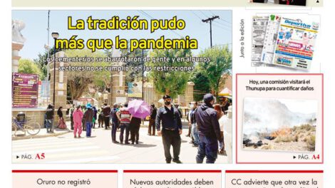 Edición impresa La Patria del Martes 03 de Noviembre de 2020