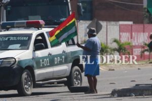 Bloqueos en Santa Cruz confirmados por la Policía