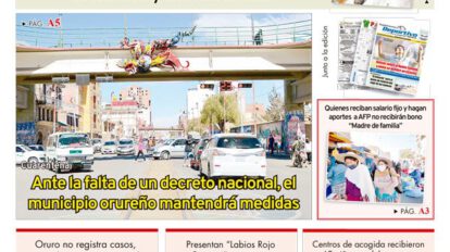 Edición impresa La Patria del 04 de Noviembre de 2020
