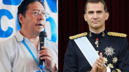 Luis Arce Catacora y el rey de España Felipe VI