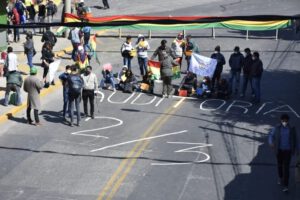 Bloqueo en La Paz por la Resistencia Juvenil