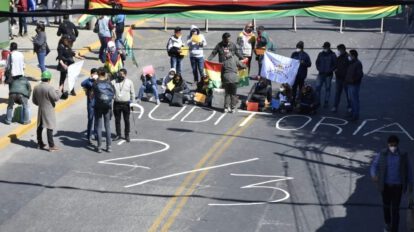Bloqueo en La Paz por la Resistencia Juvenil