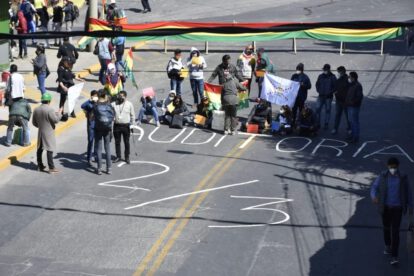 Bloqueo en La Paz por la Resistencia Juvenil