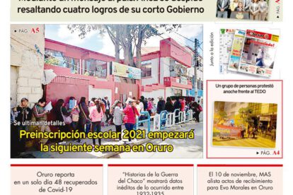 Edición impresa La Patria del 06 de Noviembre de 2020
