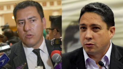 Exministros Héctor Arce y Javier Zavaleta