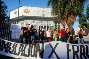 Movilizaciones por la auditoría del padrón electoral en Santa Cruz