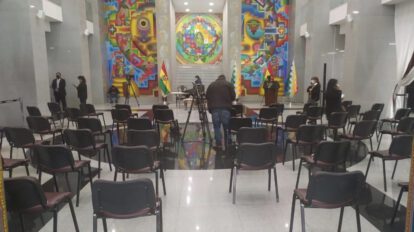 Gabinete Ministerial de Luis Arce en la Casa Grande del Pueblo