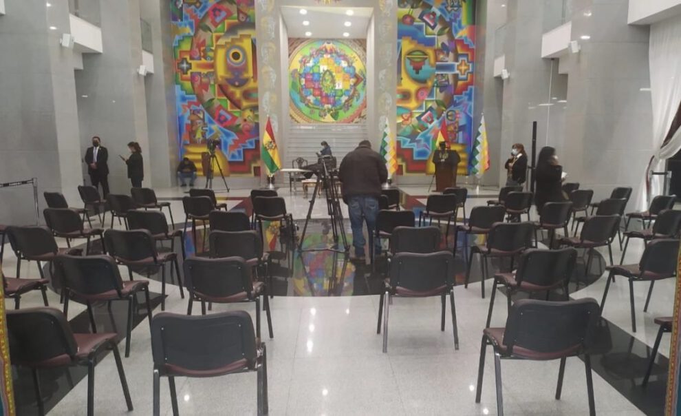 Gabinete Ministerial de Luis Arce en la Casa Grande del Pueblo