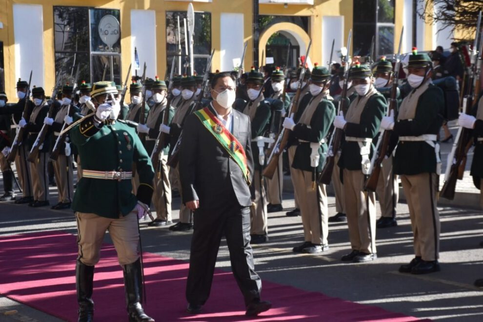 Presidente Arce rinde honores a Potosí por sus 210 años de gesta libertaria