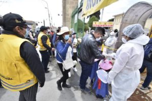 Contagios de Covid-19 en Bolivia