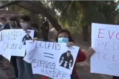 Vigilia en rechazo a Evo Morales en Cochabamba