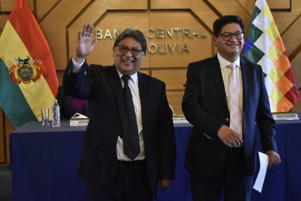 Edwin Rojas Ulo como presidente interino del Banco Central de Bolivia