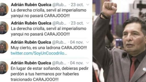 Ministro de Educación Adrián Rubén Quelca y sus publicaciones en redes sociales