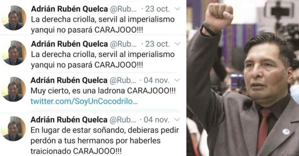 Ministro de Educación Adrián Rubén Quelca y sus publicaciones en redes sociales