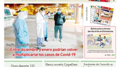 Edición impresa La Patria del 13 de Noviembre de 2020
