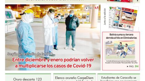Edición impresa La Patria del 13 de Noviembre de 2020