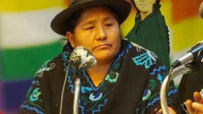 Segundina Flores nueva Ministra de Culturas y Descolonización