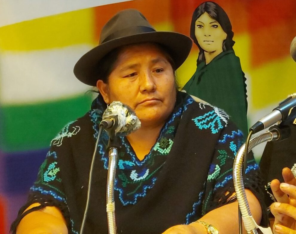 Segundina Flores nueva Ministra de Culturas y Descolonización