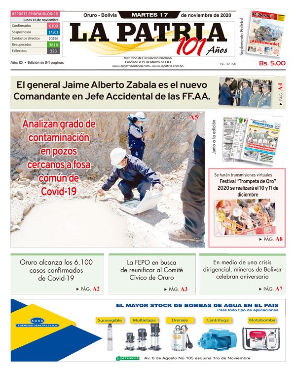 Edición impresa La Patria