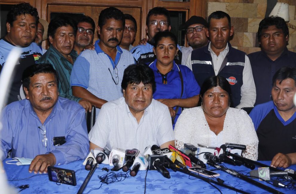 Evo Morales retoma presidencia del MAS en conferencia de prensa en Cochabamba