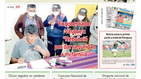 Edición impresa La Patria del 18 de Noviembre de 2020