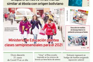 Edición impresa La Patria del 20 de Noviembre de 2020