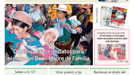 Edición impresa La Patria del 21 de Noviembre de 2020