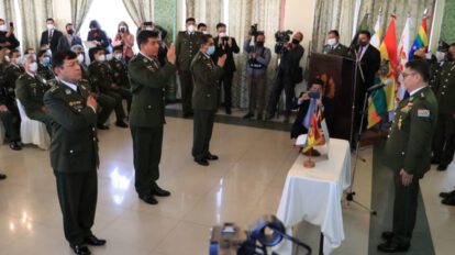 Nuevo Estado Mayor de la Policía posesionado por Eduardo Del Castillo