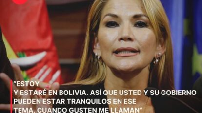 Acoso a Jeanine Áñez en carta a Luis Arce