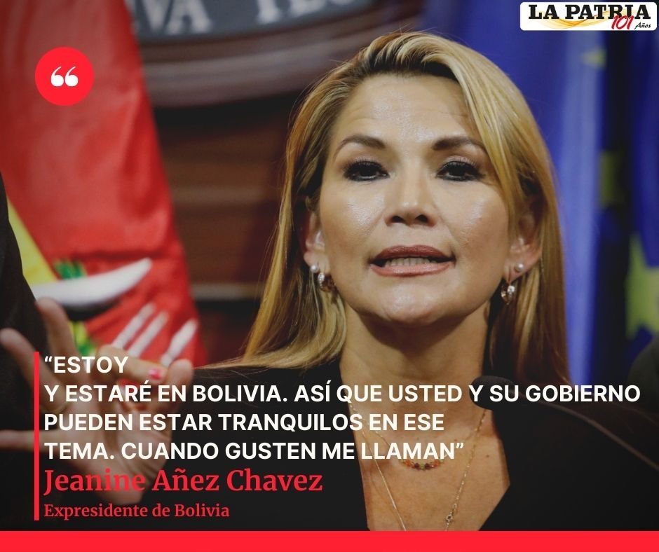 Acoso a Jeanine Áñez en carta a Luis Arce